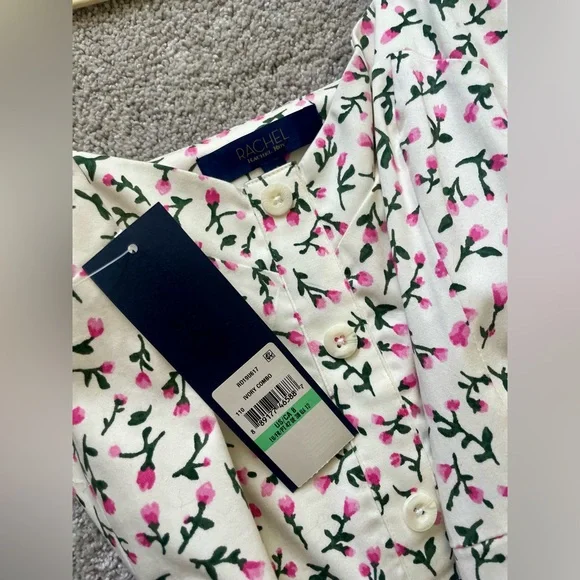 RACHEL Women's Floral Print Fit & Flare Dress - Picture 4 of 5